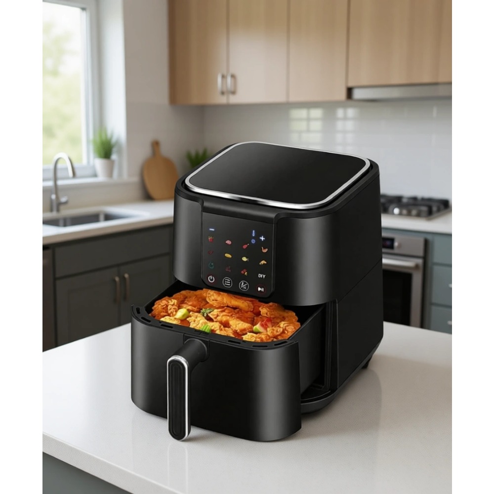 Büyük 6Qt Yağsız Airfryer Fırı - Home Cooking Meal incelemesi ve fiyatı