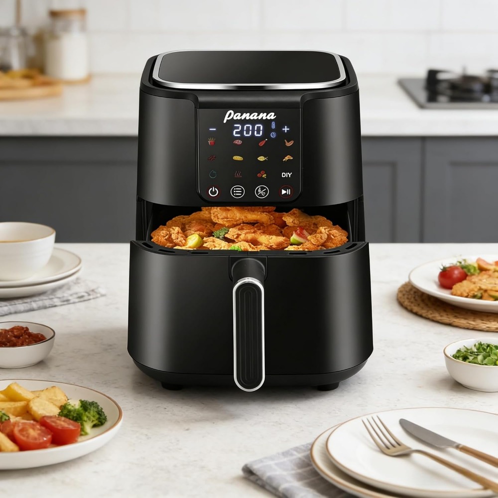 Büyük 6Qt Yağsız Airfryer Fırı - Home Cooking Meal incelemesi ve fiyatı