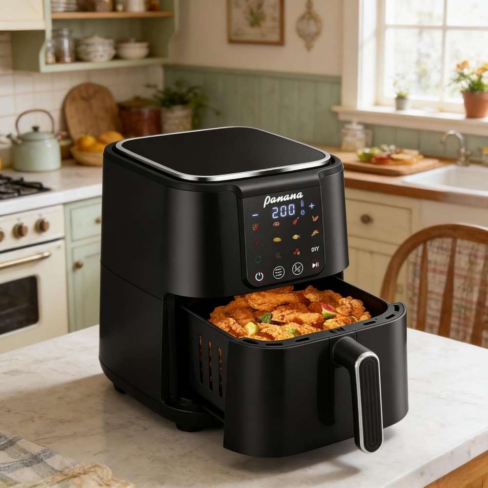 Büyük 6Qt Yağsız Airfryer Fırı - Home Cooking Meal incelemesi ve fiyatı